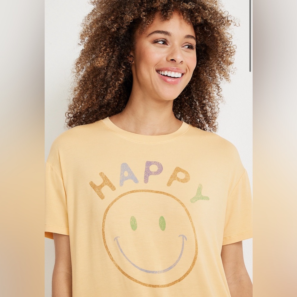 Maurices Happy Oversized Graphic Tee